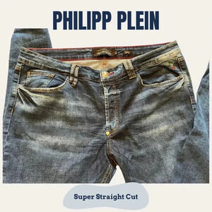Philipp Plein: Super Straight Cut Jeans